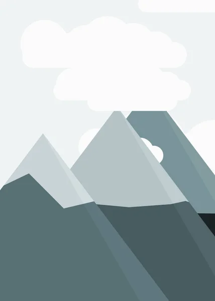 Abstrato Aleatório Colocado Montanhas Panorama Arte Gerativa Fundo Ilustração —  Vetores de Stock