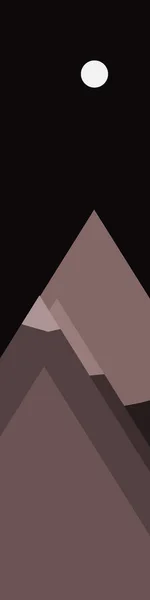 Abstrakt Lila Zufällig Platzierte Berge Panorama Generative Kunst Hintergrund Illustration — Stockvektor