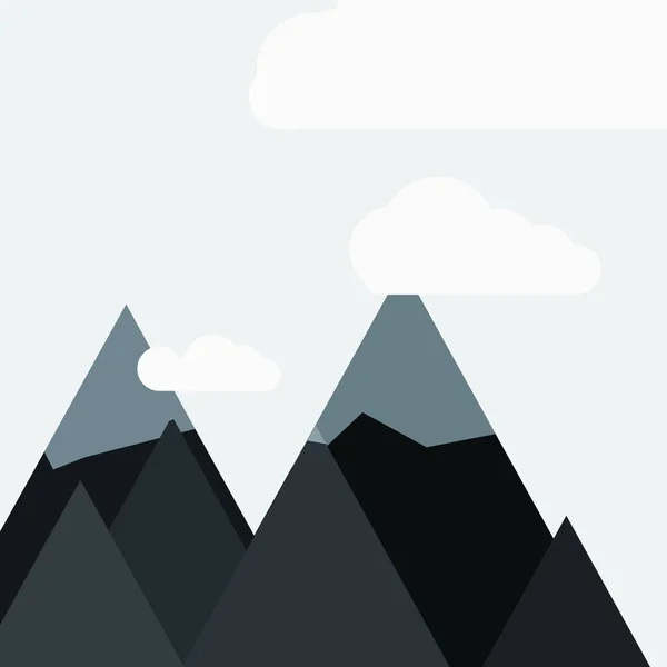 Abstraktní Náhodné Umístěné Hory Panorama Generativní Umění Pozadí Ilustrace — Stockový vektor