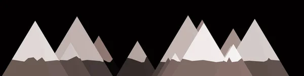 Ilustrasi Latar Belakang Seni Generatif Panorama Pegunungan Acak Abstrak - Stok Vektor