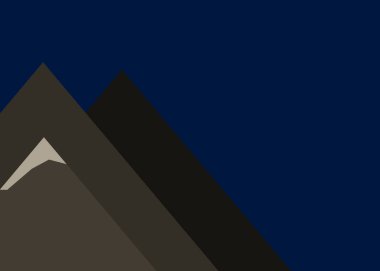 sanatsal renkli Dağlar Panoramik vektör çizimi