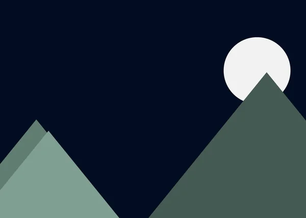 芸術的なカラフルな山のベクトル図 — ストックベクタ