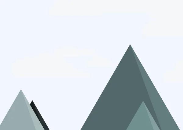 Artístico Colorido Montanhas Panorâmica Vetor Ilustração —  Vetores de Stock