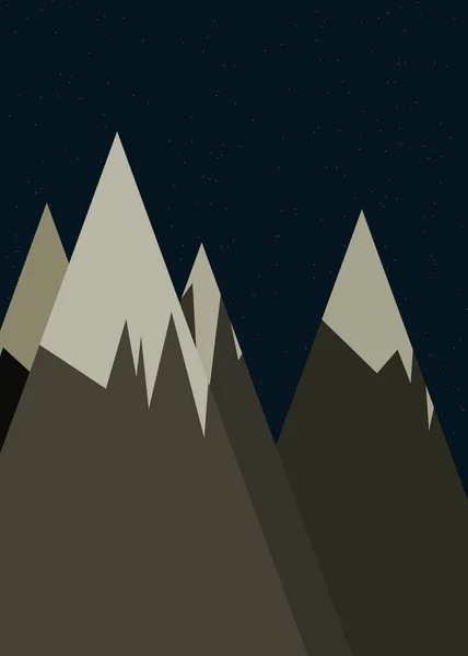Αφηρημένη Διανυσματική Απεικόνιση Τυχαία Τοποθετημένα Βουνά Φόντο Τέχνης — Διανυσματικό Αρχείο