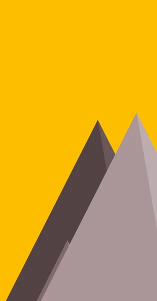 山パノラマ抽象ランダムな配置ジェネラティブアートの背景イラスト — ストックベクタ