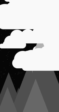 Dağlar panorama soyut rastgele yerleştirilmiş üretken sanat arkaplan çizimi