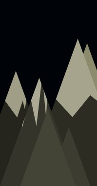 Dağlar panorama soyut rastgele yerleştirilmiş üretken sanat arkaplan çizimi