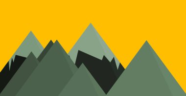 Dağlar Panorame Soyut Rasgele Yerleştirilmiş Üretici Sanat arkaplan illüstrasyonu