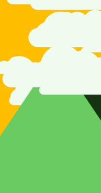 Dağlar Panorame Soyut Rasgele Yerleştirilmiş Üretici Sanat arkaplan illüstrasyonu