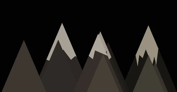 Mountain Panorame Abstrak Random Placed Generative Art Background Illustration - Stok Vektor