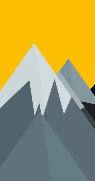 Illustration Vectorielle Fond Art Génératif Avec Montagnes — Image vectorielle