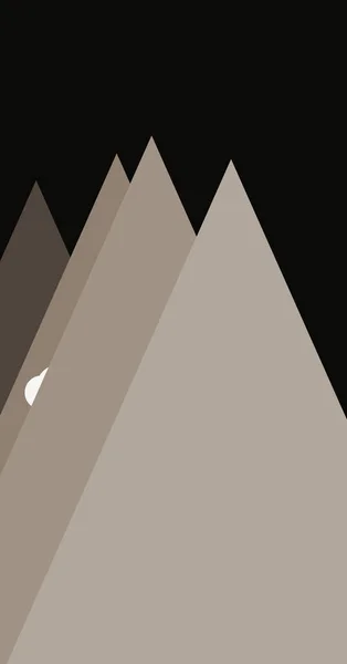 Τέχνη Φόντο Απεικόνιση Της Αφηρημένης Τυχαία Τοποθετείται Από Πανοραμική Βουνά — Διανυσματικό Αρχείο