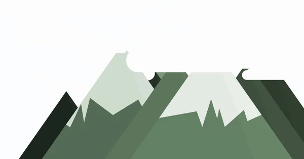 Concepto Ilustración Vectorial Con Luna Montañas Diseño Fondo Arte — Vector de stock