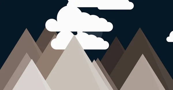Montagnes Simples Illustration Abstraite Fond Art Vectoriel — Image vectorielle