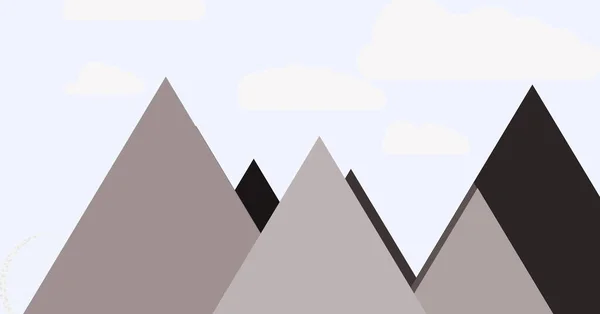 Montanhas Simples Ilustração Abstrata Fundo Arte Vetorial —  Vetores de Stock