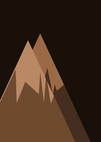 Lua Montanhas Panorama Arte Gerativa Fundo Ilustração Vetorial —  Vetores de Stock
