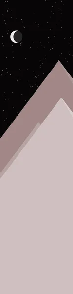 Абстрактна Випадкова Розміщена Панорама Гір Породжувальний Художній Фон Векторні Ілюстрації — стоковий вектор