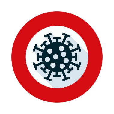 Coronavirus COVID-19 vektör işaretini durdur