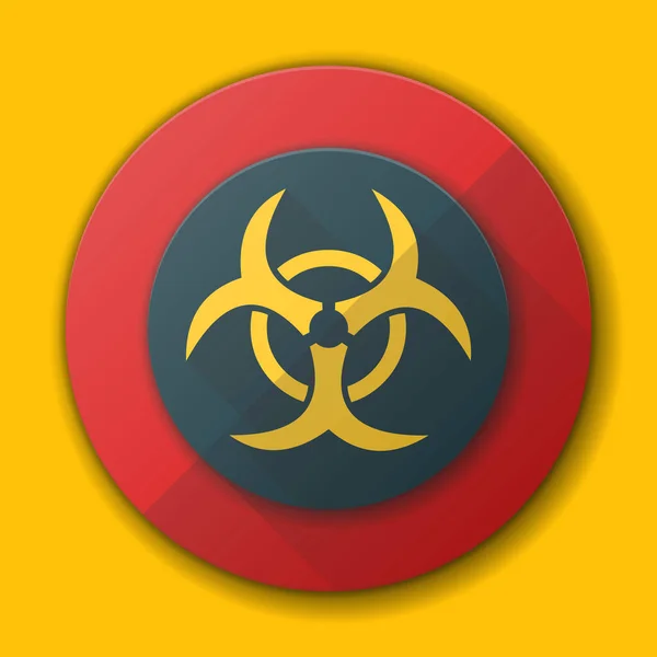Stop Virus Danger Alert Vector Sign — Stock Vector