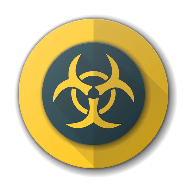 Stop Virus Danger Alert Vector Sign — Stock Vector