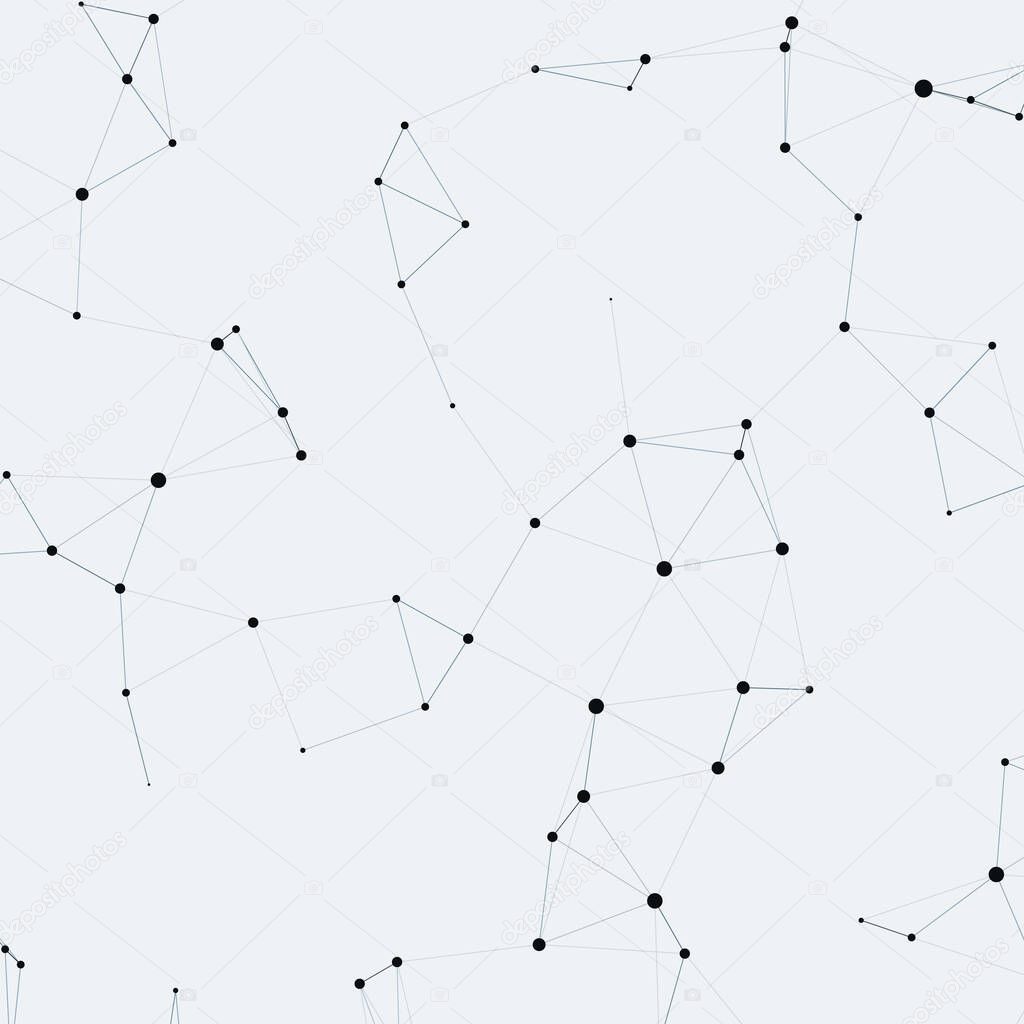 network mesh procedural art background illustration  