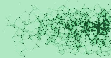 ağ ağ ağ ağ işleme sanatı yeşil arkaplan illüstrasyonu