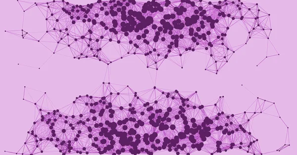 Сетевая Процедурная Иллюстрация Фиолетового Фона — стоковый вектор