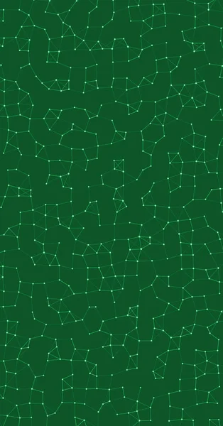 Nätverk Mesh Förfarande Konst Grön Bakgrund Illustration — Stock vektor