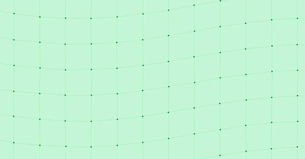 Grön Nätverk Mesh Procedur Konst Bakgrund Illustration — Stock vektor
