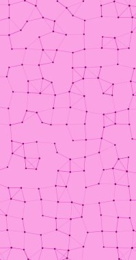 Ağ Ağı Uygulaması Pembe Arkaplan Çizimi