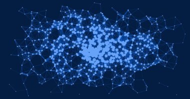 Ağ ağ ağ örgüsü işletim sanatı arkaplan illüstrasyonu 