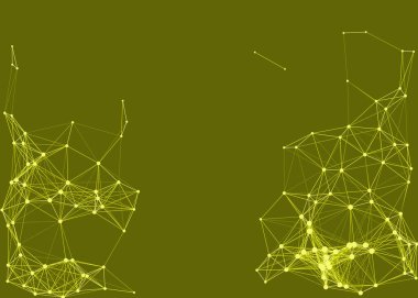ağ ağ ağ ağ işleme sanatı yeşil arkaplan illüstrasyonu