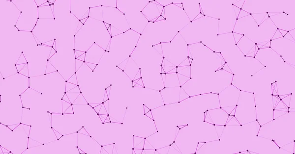 Network Mesh Procedural Pink Art Background Illustration — Stock Vector