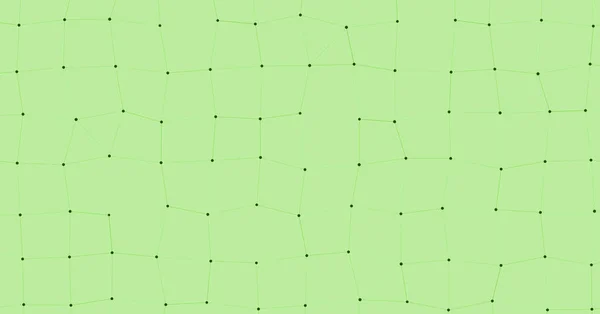 Green Network Mesh Procedural Art Background Illustration — Stock Vector
