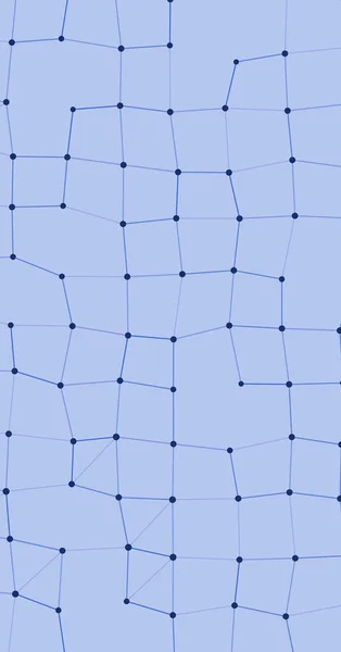 Rede Mesh Procedural Art Azul Fundo Ilustração — Vetor de Stock