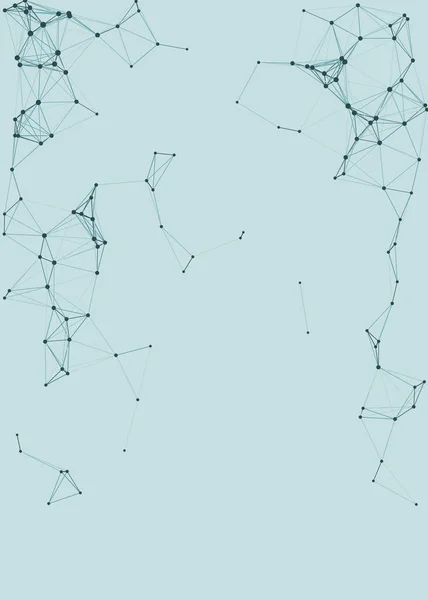 ネットワークメッシュプロシージャアート青の背景イラスト — ストックベクタ