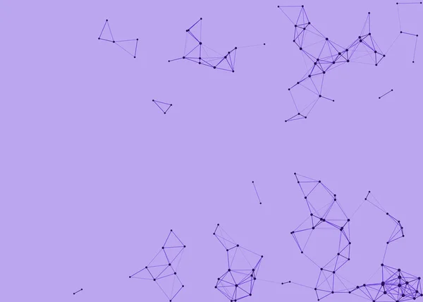 Nätverk Mesh Förfarande Konst Lila Bakgrund Illustration — Stock vektor