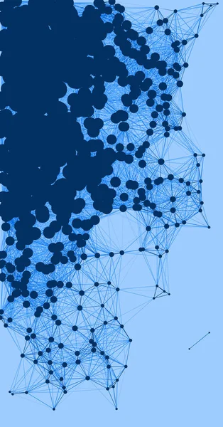 网络网格程序艺术蓝色背景说明 — 图库矢量图片