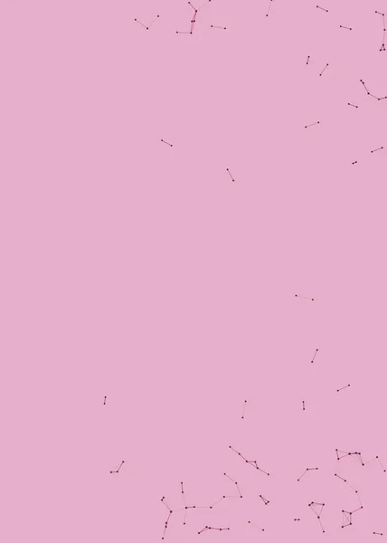 Netzwerk Mesh Prozedurale Kunst Rosa Hintergrund Illustration — Stockvektor