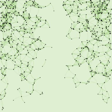 Prosedür sanatı ağı ağ ağ arkaplan illüstrasyonu
