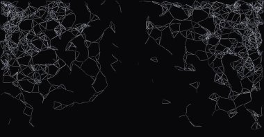 Prosedür siyah sanat ağı ağ ağ resimleme