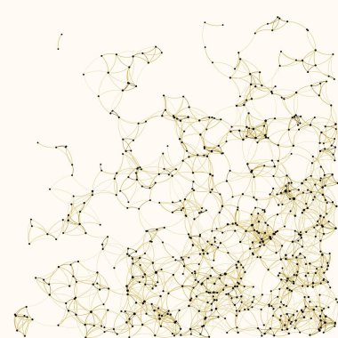 Prosedür sanatı ağı ağ ağ arkaplan illüstrasyonu
