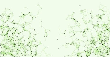 Prosedür sanatı ağı ağ ağ arkaplan illüstrasyonu