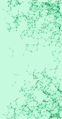 Prosedür sanatı yeşil ağ ağ ağ arkaplan illüstrasyonu