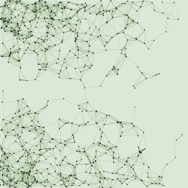 Prosedür sanatı yeşil ağ ağ ağ arkaplan illüstrasyonu 