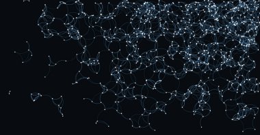 Prosedür siyah sanat ağı ağ ağ resimleme