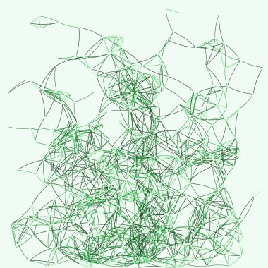 Prosedür sanatı ağı ağ ağ arkaplan illüstrasyonu