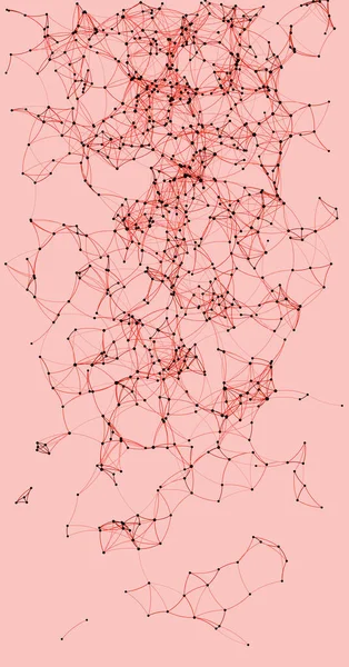 手続き型アートネットワークメッシュの背景イラスト — ストックベクタ