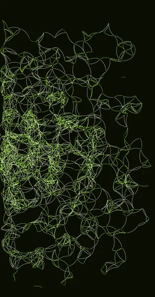 Arte Processual Rede Verde Malha Fundo Ilustração — Vetor de Stock