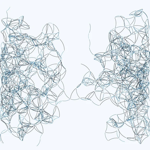 手続き型アートネットワークメッシュの背景イラスト — ストックベクタ